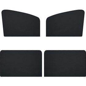 Resim Teltree Oto Cam Perdeleri 4'lü Set - Manyetik Montaj, Gizlilik Ve Güneş Koruma, Isı Yalıtımı, Araç İçi Rahatlık 