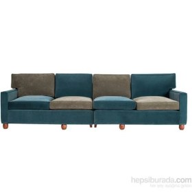 Resim 3A Mobilya Green Cosmo 4 lü Kanepe - Yeşil 