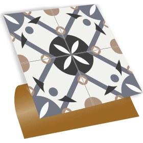 Resim Tink Kendinden Yapışkanlı Fayans Kaplama Palmet Desenli Pvc Karo 30X30 cm (33 Adet) 3 M² 