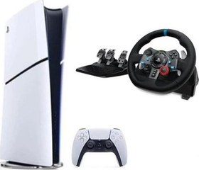 Resim Playstation 5 Slim Dijital Edition+ G29 Driving Force Yarış Direksiyonu 