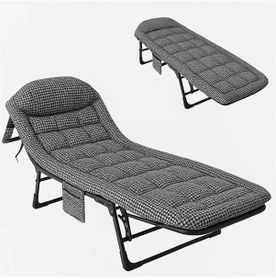 Resim Sunup Sn-26975 Taşınabilir Ayarlanabilir 5 Kademe Sünger Kamp Yatak Şezlong Kazayağı 