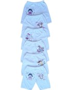 Resim Kız Çocuk % 100 Pamuklu Penye Paçalı Külot 6 Adet Çok Renkli 