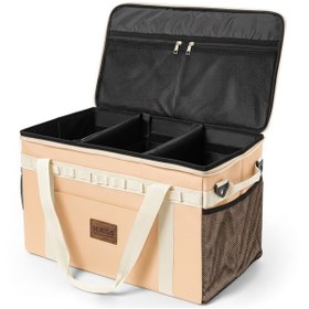 Resim HAEGS Oto Organizer Düzenleyici, Taktik Çanta Yalıtımlı Soğutucu Yemek Taşıma Çantası, 45 Lt, Haki 