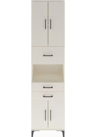 Resim Arges Dolap 3 Raflı 3 Çekmeceli 4 Kapaklı 60x30x243 Aytaşı-aytaşı Aytası 