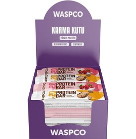 Resim Waspco Protein Bar Karma Kutu 40 G 12 Adet Çilekli Ve Kurabiye Aromalı 