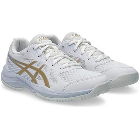 Resim Asics 1074a045-103 Upcourt 6 Gs Çocuk Voleybol Ayakkabısı Beyaz 