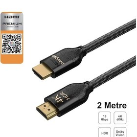 Resim Paugge Premium Sertifikalı 4K 60Hz Hdr Hdmi 2.0B Kablo 2 Metre 