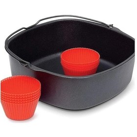 Resim Maoyaya Philips Hd9952/00 Airfryer Bakingmaster Kit Xxl Izgara Seti Xxl 