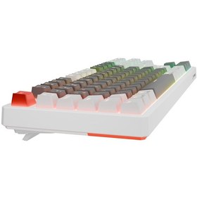 Resim Rampage Yoru Tkl Pro Gri/beyaz 2.4ghz+bt5.0+type-c 5 Bağlantı Out 