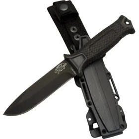 Resim Tiger Tactical Htm 1041 A Siyah Outdoor / Survival Bıçak 27CM - Kauçuk Sap, Kılıflı, Kutulu 