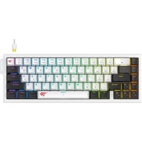 Resim Havit Gamenote KB900L RGB Aydınlatmalı Manyetik Switch Mekanik Oyuncu Klavyesi - 67 Tuş - Hot Swappable 