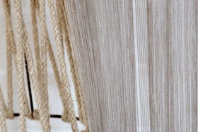 Resim MASSARELLİ ÇİZGİLİ TÜL AÇIK KAHVE 1-3 SIK PİLE 250X260 