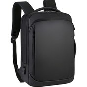 Resim Lvdiorprada 15.6 Inç USB Şarj Portlu Suya Dayanıklı Laptop Sırt Çantası - Siyah (Yurt Dışından) 