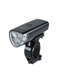 Resim Bisiklet Ön Pilli Far Led Li Lamba Işık Siyah 