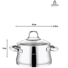 Resim Oregon Paslanmaz Çelik İndüksiyon Tabanlı 8 Parça Cam Kapaklı Tencere Seti Gümüş 