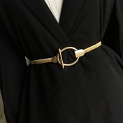 Resim Kadınlar için Şık Altın Metal Zincir Kemer - Ayarlanabilir İnce Bel Aksesuarı, Bohem Vintage Tarzı, Elbiseler ve Günlük Kıyafetler için İdeal 