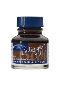 Resim Winsor&Newton Kaligrafi Mürekkebi 30 Ml. Sepia 609 1111609 