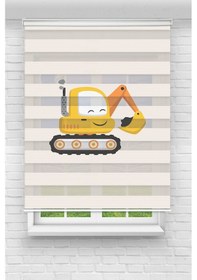 Resim Perdecizade Enxboy Kepçe Dijital Baskılı Zebra Perde-cocuk Odası-stor Perde Pz-240 Renkli 