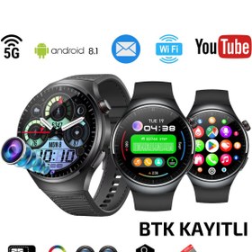 Resim SONREİR Watch N61 Sim Kartlı 2 Kameralı 64gb Akıllı Saat Gps,wifi,play Store Çocuk 