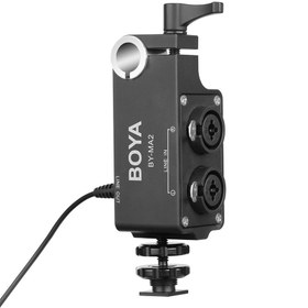 Resim Boya BY-MA2 Çift Kanallı XLR Mikrofon Ses Mikseri 