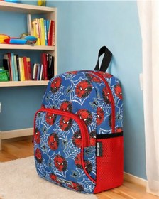 Resim KY Anaokulu Kreş Erkek Çocuk Örümcek Spider Sırt Çantası Suluk Gözlü 2 Bölmeli 