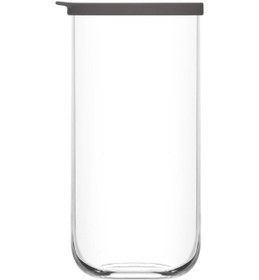 Resim LAV Duo Cam Saklama Kabı 2'li Büyük Boy 1400 ml Gri Plastik Kapaklı 