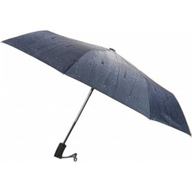 Resim Lüx Bayan Şemsiye Tam Otomatik Damlacık Desen Duman Gri 