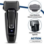 Resim GoldMaster Action Gm-8128 Kablosuz Tıraş Makinesi 