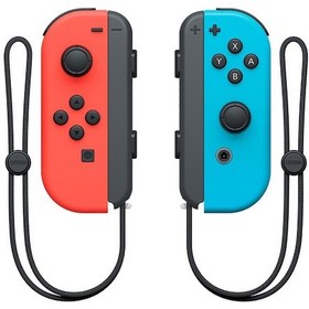 Resim Ruicoo Kablosuz Bluetooth Joycon Oyun Kumandası, Uyanma Özellikli, El İpi Dahil, Switch İçin Kırmızı-mavi 
