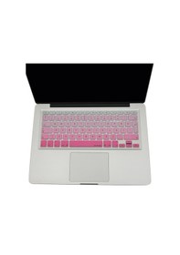 Resim Apple Uyumlu MacBook Air Pro Klavye Koruyucu Türkçe Q Gradient Eski Usb Li Model 2008/2017 Yılı İle Pembe 