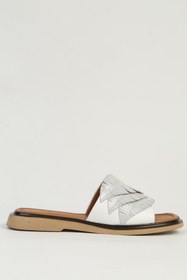 Resim Pierre Cardin Beyaz Kadın Deri Sandalet PC-54624 