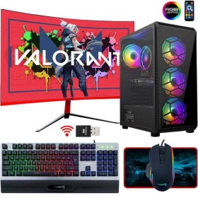 Resim Turbox TX45 Masaüstü Oyun Bilgisayarı I7 860 8gb Ram 256GB SSD 4gb Ekran Kartı 23.6" Curved Monitör 