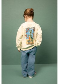 Resim Defacto Oversize Sırt Baskılı Sweatshirt Erkek Bebek G7485a526sper78 Ekru-er78 