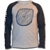 Resim Kara Kuvvetleri Kadın Uzun Kollu Sweatshirt - Gri 