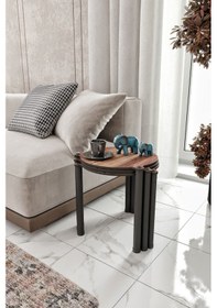 Resim La Via Ceviz Yuvarlak Zigon 3 Lü Ceviz 