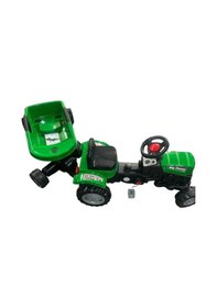 Resim Power Pedallı Big Trolley Traktör 07-320 Yeşil 