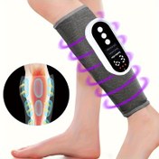 Resim 1pc AirWave Şarj Edilebilir USB Bacak Masaj Cihazı, 3 Şiddette, 3 Isınma Modu, Taşınabilir Calf Dolaşım Basıncı Masajı, Kas Rahatlatma, Kokusuz, Lityum Pili, Aile için İdeal Hediye 