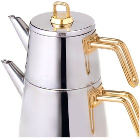 Resim Jumbo Doha Titanyum Gold Çaydanlık Altın 