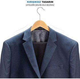 Resim Orret Home 6 Adet Ahşap Elbise Askısı,Etek,Pantolon,Elbise,Gömlek İçin Dolap İçi Tahta Askı,Gardrop Askısı (6) 