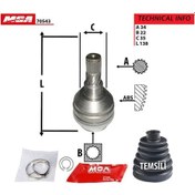 Resim MGA 70543 Aks Kafası Iç Aveo 05-10 Kalos 02-10 1.4 34×22×35 