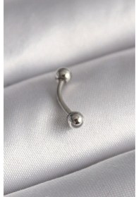 Resim Ceylan Adam 316l Çelik Gümüş Renk Topçuk Model Piercing Çok Renkli 