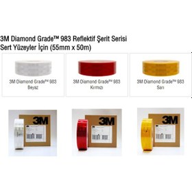 Resim 3M Diamond Grade™ 983 Reflektif Şerit 1 M 