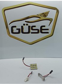 Resim Araç İçi Aydınlatma Tepe Lambası Led Panel Plaka ve Tavan Lambası 