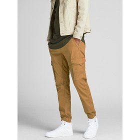Resim Jack&Jones Erkek Oversize Kargo Pantolon - Günlük Kombinler İçin - Taba / 30/34 
