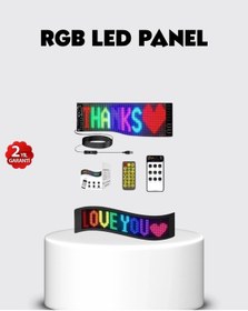 Resim Bfs Rgb Led Panel Usb Güç Girişli, Gıf Ve Yazı Gösterimli Akıllı Ekran Çok Renkli 