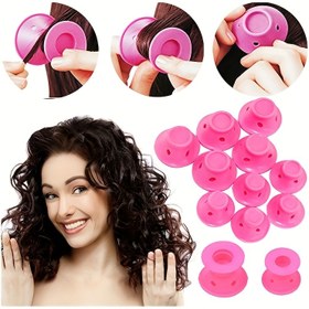 Resim 15 Adet Unisex-Yetişkin Saç Spiral Seti Kuru Saçlar Için - Isıtmalı Olmayan Saç Stil Ruloları Tüm Saç Tipleri Için, Kolay Kullanılan Saç Spiral Aksesuarları Saç Stil ve Perme Için 