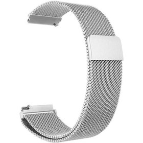 Resim Fibaks Samsung Galaxy Watch Gear S2 (20MM) Krd-12 Akıllı Saat Kordonu Metal Örgü Hasır Kordon Kayış 