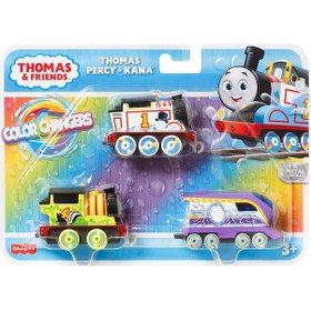 Resim Hnp82 Thomas Ve Arkadaşları - Renk Değiştiren Küçük Trenler 3lü Paket 
