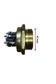 Resim inox rezistans 11/2'' 6000 Watt Krom Trf Isıtıcı Adet 