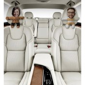 Resim Bk Gift Kişiye Özel Muhteşem Çift 2’li Araç Koltuk Bebek Yastığı-1 